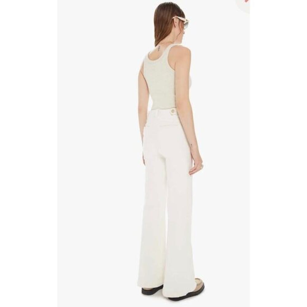 Mother Denim The Elbow Grease Roller Sneak in Antique White‎ Wide Leg size 31 - Picture 2 of 14